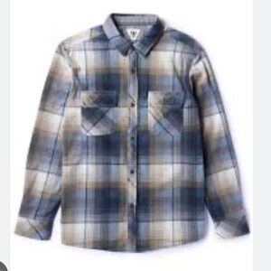 Plaid Kids Shirt - Blue and cream size 8